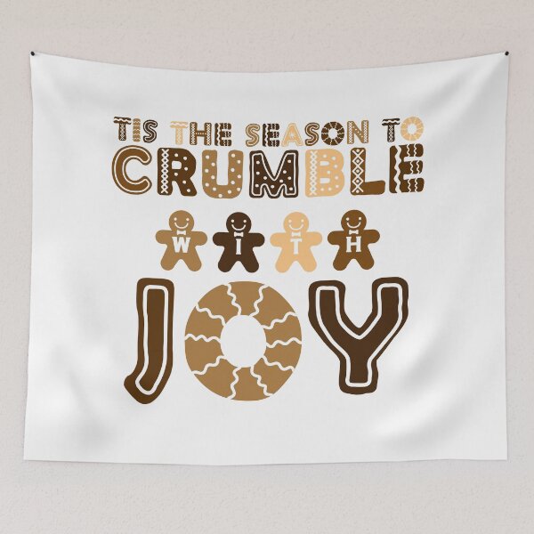 Item preview, Tis the Season to Crumble with Joy - Gingerbread Cookies Ready for Christmas (Darker Design) designed and sold by Spiprinto.