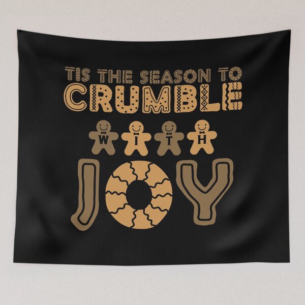 Item preview, Tis the Season to Crumble with Joy - Gingerbread Cookies Ready for Christmas (Lighter Design) designed and sold by Spiprinto.