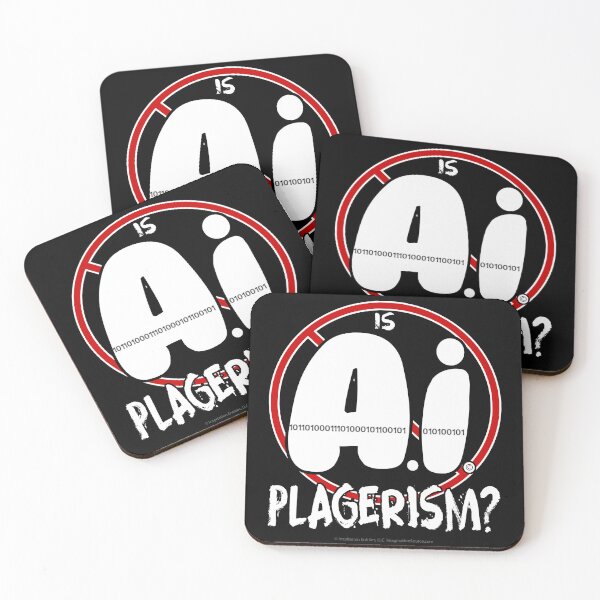 Item preview, Is AI Plagiarism?  -  For Dark Backgrounds designed and sold by The Imagination Source™.