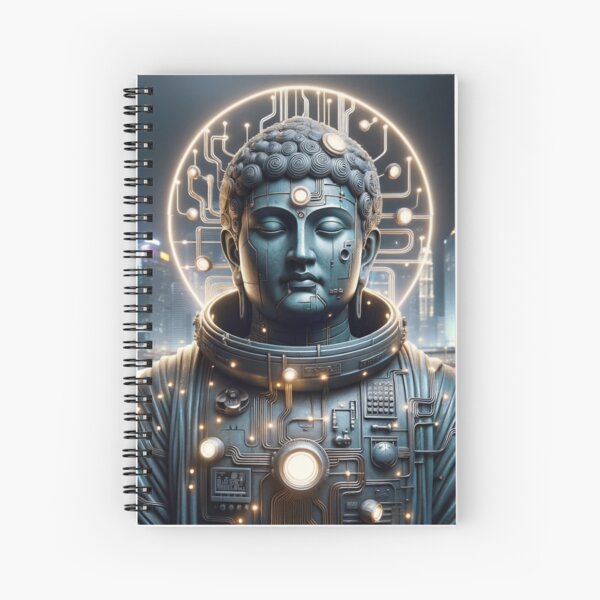 Item preview, "Cyberpunk Buddha: Fusion of Spirituality and Futurism designed and sold by william martz.