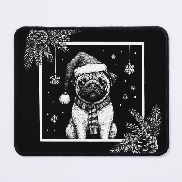 Item preview, Gothic Christmas Pug designed and sold by FunnehGacha.
