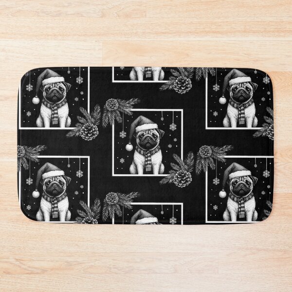 Item preview, Gothic Christmas Pug designed and sold by FunnehGacha.