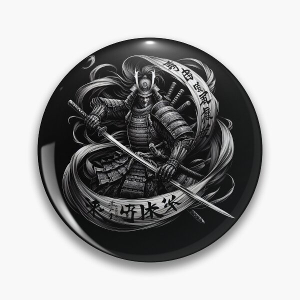 Item preview, Japanese Kanji Samurai Warrior designed and sold by RedDesignSyc.