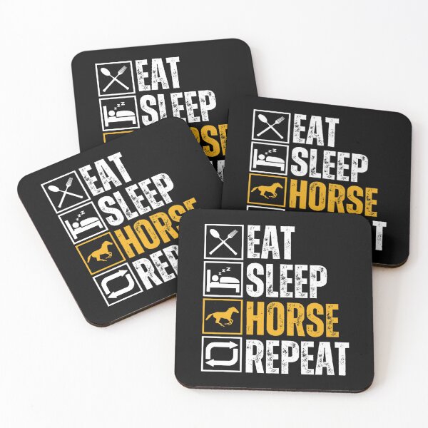 Item preview, Eat Sleep Horse Repeat designed and sold by Designx99Shirt.