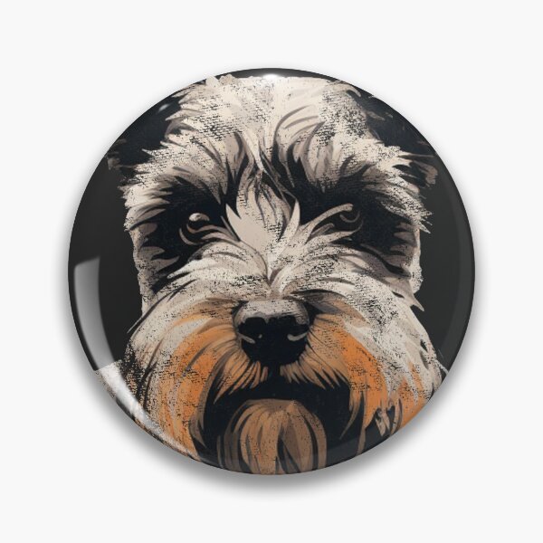 Artikelvorschau, Ein Vintage Distressed Rugged Cracked Mini Schnauzer entworfen und verkauft von GVRDesign.