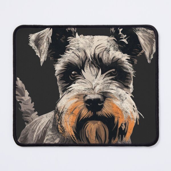 Item preview, A Vintage Distressed Rugged Cracked Mini Schnauzer designed and sold by GVRDesign.