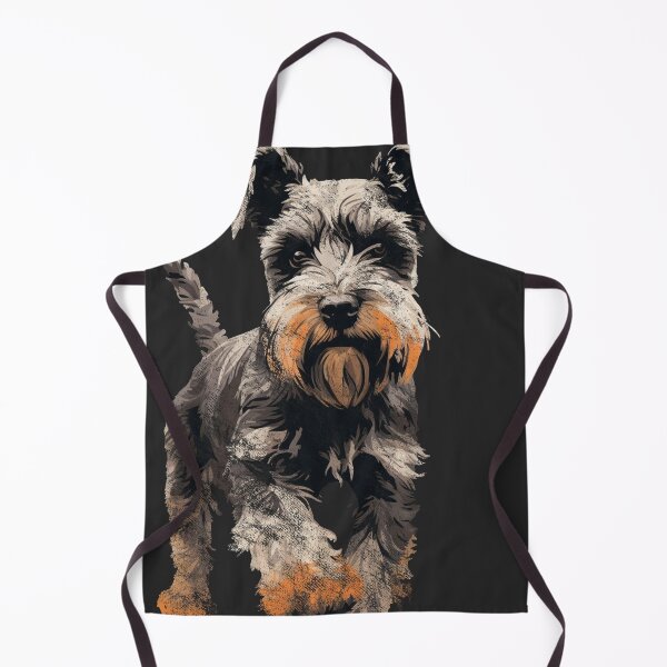 Artikelvorschau, Ein Vintage Distressed Rugged Cracked Mini Schnauzer entworfen und verkauft von GVRDesign.