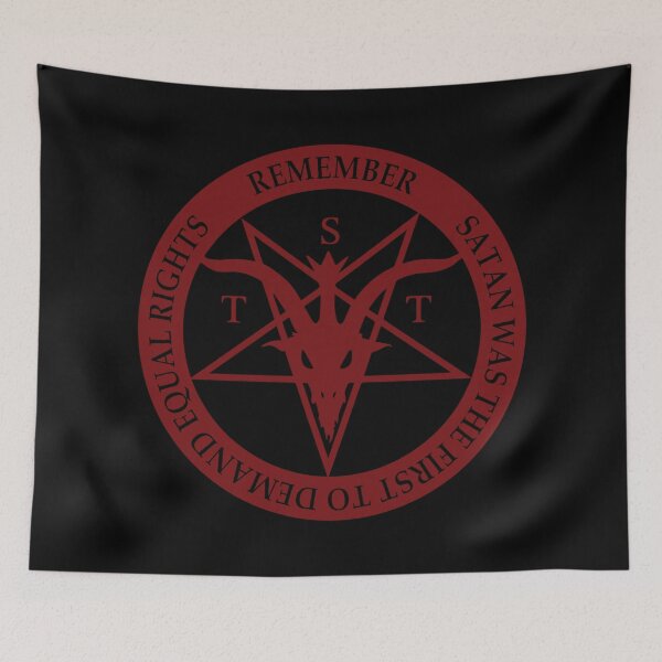 Item preview, Satan Demands Equal Rights (translucent red) designed and sold by ShantyRegime.