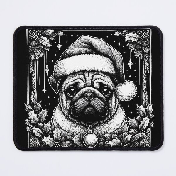 Item preview, Gothic Christmas Pug with candy cane designed and sold by FunnehGacha.