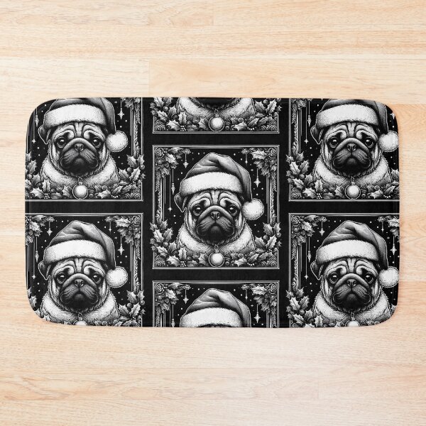 Item preview, Gothic Christmas Pug with candy cane designed and sold by FunnehGacha.