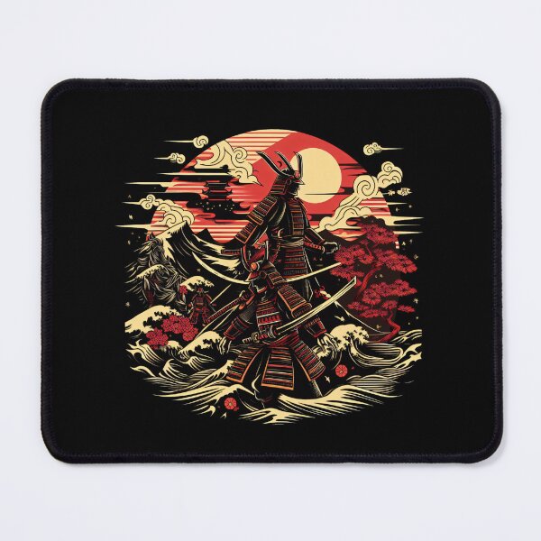 Item preview, Two Colorfull Japanese Katana Samurai Warrior designed and sold by RedDesignSyc.