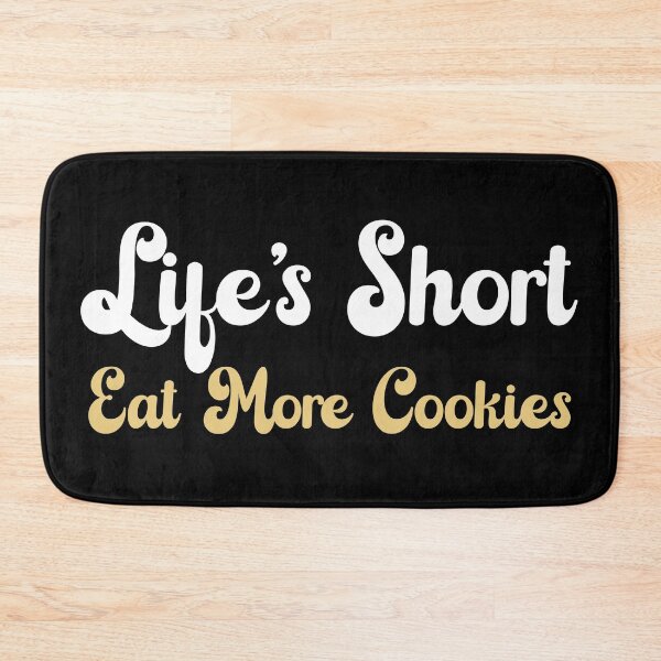 Item preview, Life's Short, Eat More Cookies - Cookie Lover and Cookie Day (White and Yellow Design) designed and sold by Spiprinto.