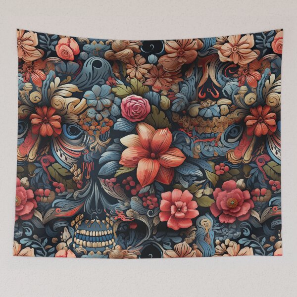 Item preview, Camouflaged Sugar Skull designed and sold by ArtyArtArtist.