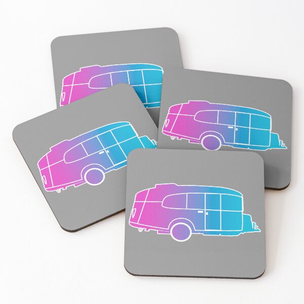Item preview, Basecamp Trailer Colorful Airstream Inspired Icon designed and sold by SpottedDesigns.
