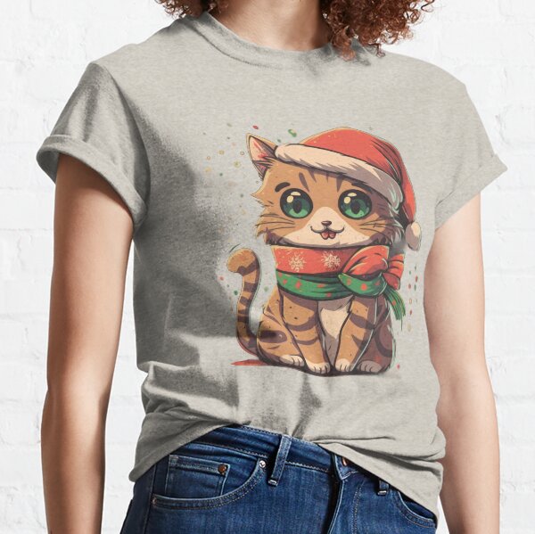 Item preview, Cat Santa Kitty Christmas Cute Animals Feline Friend Grumpy Christmas Mom Cat Santa Kitty Cat Lovers Merry Kissmyass Xmas Kitty Winter Naughty Cattitude Cozy Cuddly Cat Pawsitive Pet Naughty But Nice designed and sold by ANIME-CYBERPUNK.
