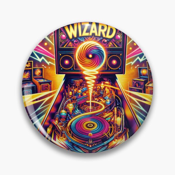Item preview, Gráfico retro del jugador de pinball vintage designed and sold by visionaryprint.