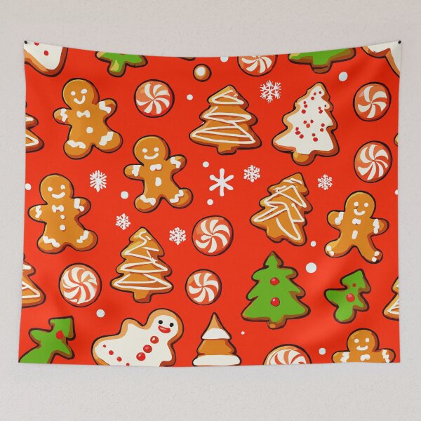 Item preview, Christmas Ginger cookie pattern designed and sold by tinytwist.
