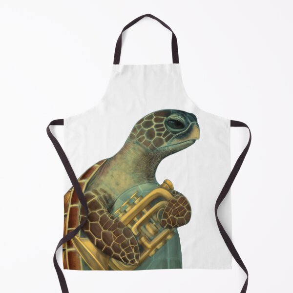 Item preview, Sea Turtle Playing Trumpet Art designed and sold by Jack Heavenor.