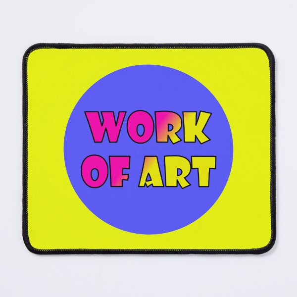 Item preview, Work Of Art, Bold Font Word Art, Pink, Yellow Purple designed and sold by AASparksDesigns.