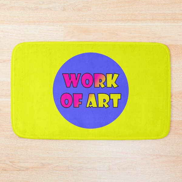 Item preview, Work Of Art, Bold Font Word Art, Pink, Yellow Purple designed and sold by AASparksDesigns.