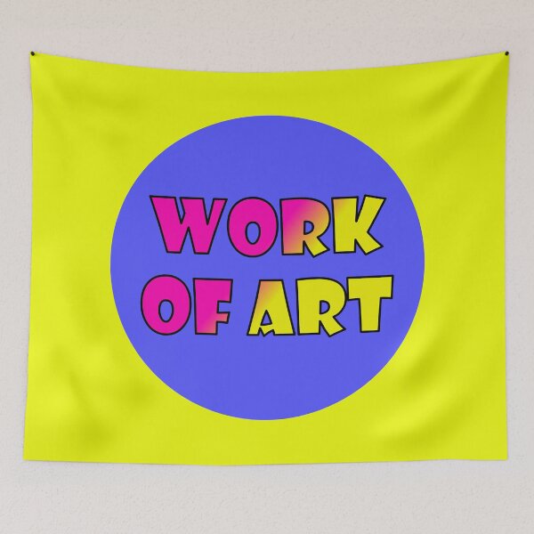 Item preview, Work Of Art, Bold Font Word Art, Pink, Yellow Purple designed and sold by AASparksDesigns.