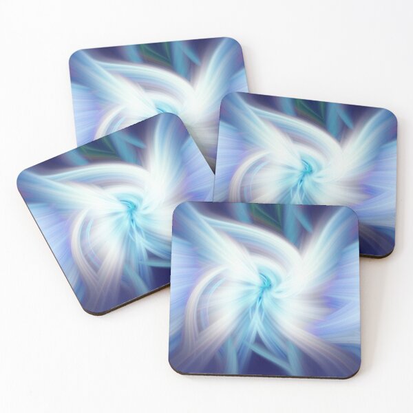 Item preview, Glowing Turquoise, Violet and White Light Abstract designed and sold by Kizzydesign.