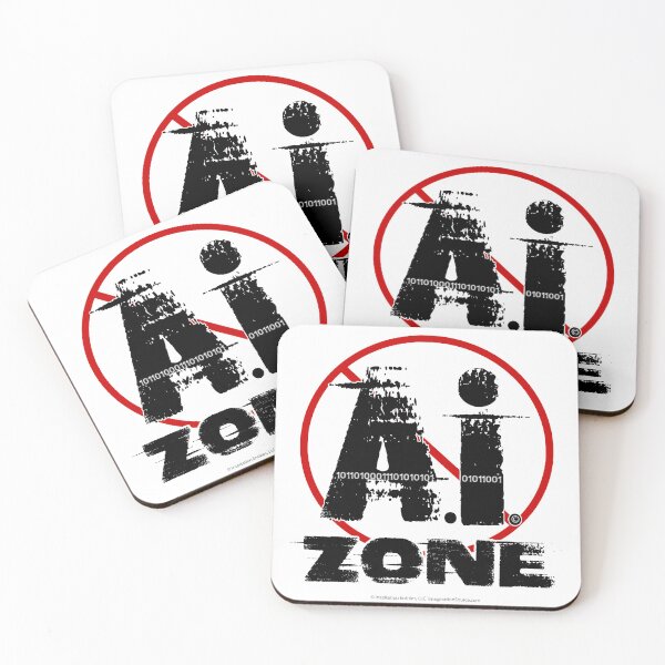 Item preview, No AI Zone -  For Light Backgrounds designed and sold by The Imagination Source™.