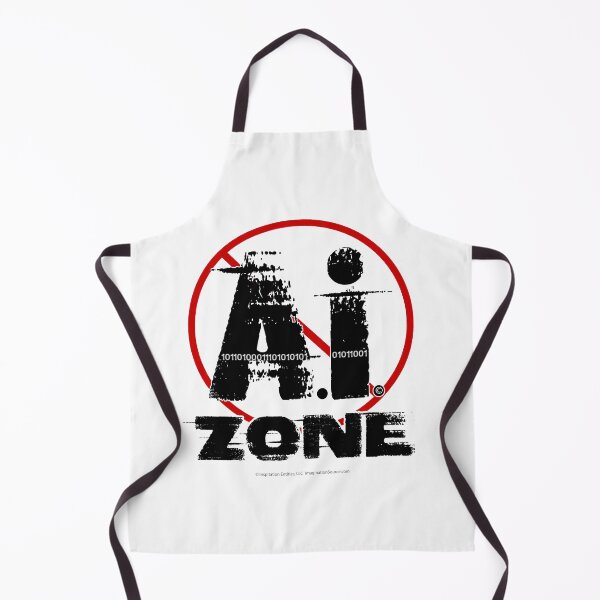 Item preview, No AI Zone - For Light Backgrounds designed and sold by The Imagination Source™.