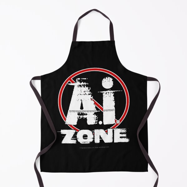 Item preview, No AI Zone - For Dark Backgrounds designed and sold by The Imagination Source™.
