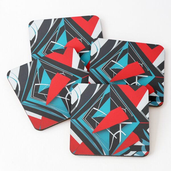 Item preview, Contemporary art painting composition in triangles designed and sold by Carlos Gudino.