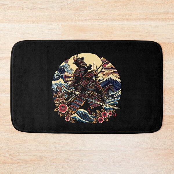 Item preview, Two Colorfull Japanese Armored Samurai Circle Design designed and sold by RedDesignSyc.