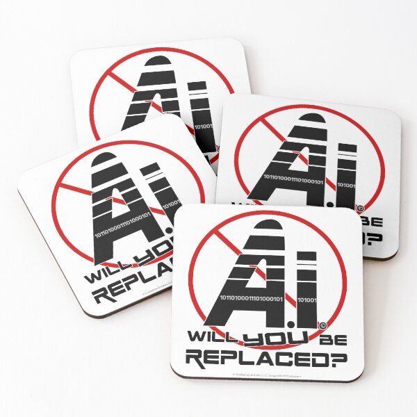 Item preview, No AI Will You Be Replaced? -  For Light Backgrounds designed and sold by The Imagination Source™.