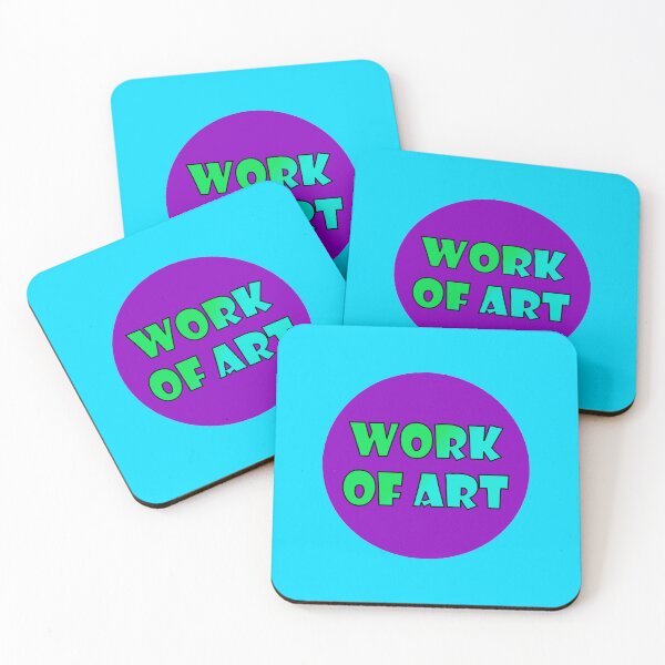 Item preview, Work Of Art, Bold Font Word Art, Green, Light Blue, Purple designed and sold by AASparksDesigns.