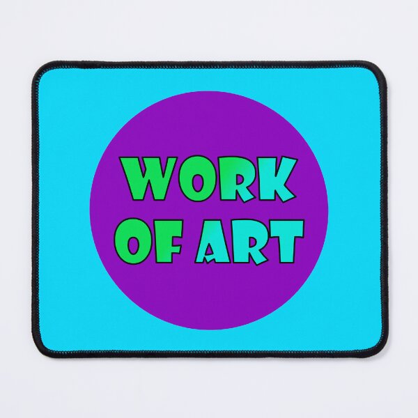 Item preview, Work Of Art, Bold Font Word Art, Green, Light Blue, Purple designed and sold by AASparksDesigns.