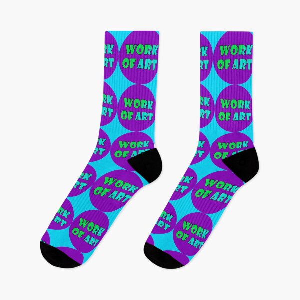 Item preview, Work Of Art, Bold Font Word Art, Green, Light Blue, Purple designed and sold by AASparksDesigns.