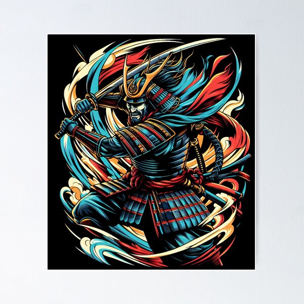 Item preview, Screaming Japanese Armored Samurai designed and sold by RedDesignSyc.