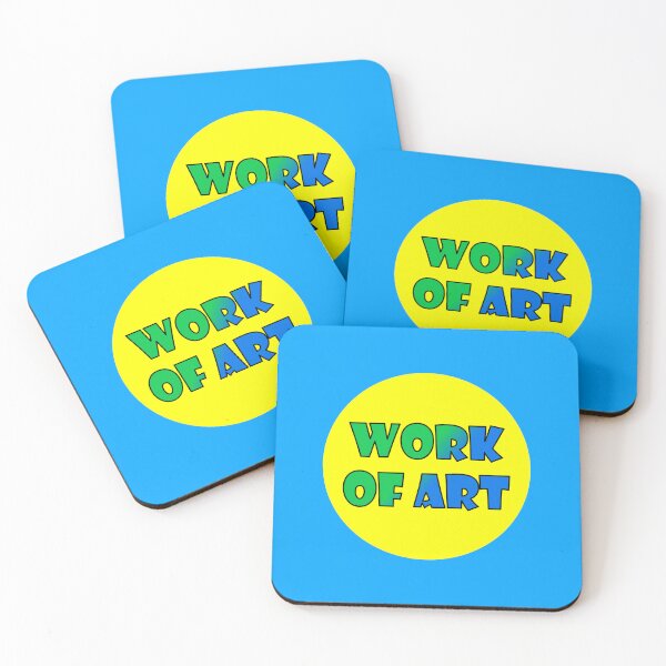 Item preview, Work Of Art, Bold Font Word Art, Green, Blue, Yellow designed and sold by AASparksDesigns.