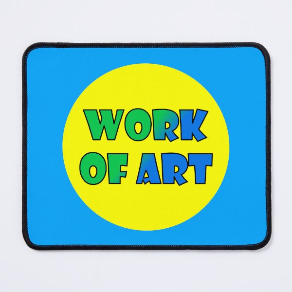 Item preview, Work Of Art, Bold Font Word Art, Green, Blue, Yellow designed and sold by AASparksDesigns.