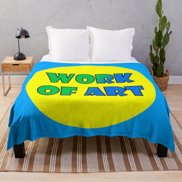 Item preview, Work Of Art, Bold Font Word Art, Green, Blue, Yellow designed and sold by AASparksDesigns.