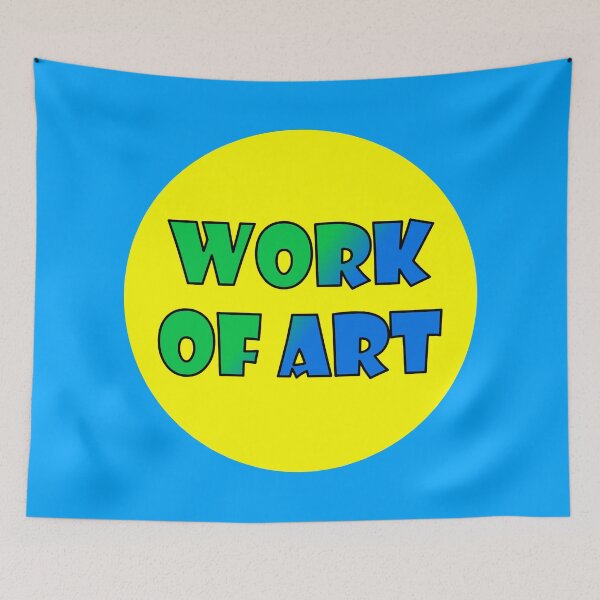 Item preview, Work Of Art, Bold Font Word Art, Green, Blue, Yellow designed and sold by AASparksDesigns.