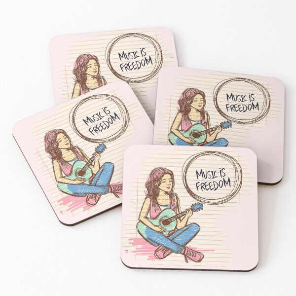 Item preview, Music is freedom designed and sold by NotesForMusic.