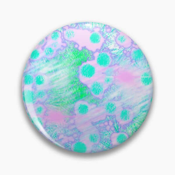 Item preview, Aquamarine dots purple splash green bacterium designed and sold by Florvolcanica.