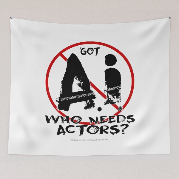 Item preview, ‘Got AI Who Needs Actors?  -  For Light Backgrounds designed and sold by The Imagination Source™.