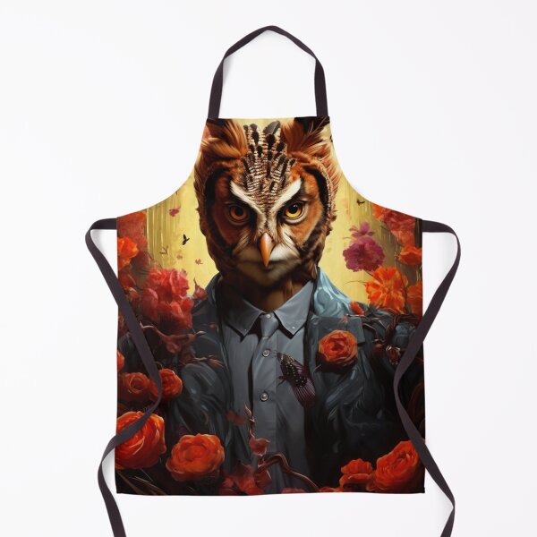 Item preview, Thought Provoking Art Owl Flowers Bird Floral Oil Painting B196-2 designed and sold by MPCFICTION.
