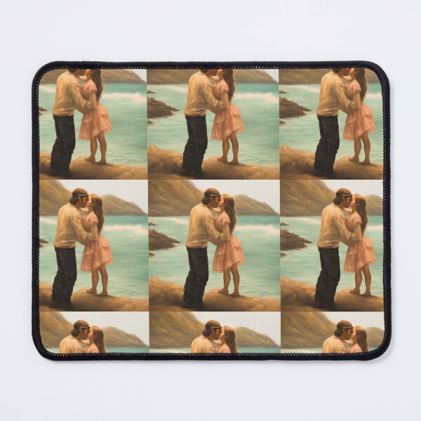 Item preview, Couple romantic kiss  beach view   designed and sold by wide26.