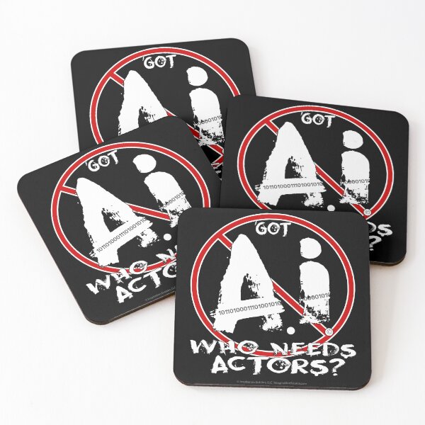 Item preview, ‘Got AI Who Needs Actors? -  For Dark Backgrounds designed and sold by The Imagination Source™.