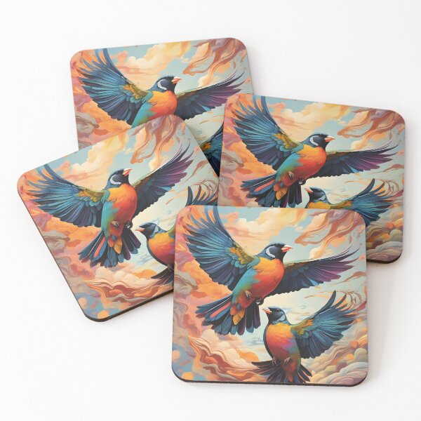 Item preview, Birds in the air full of color designed and sold by pixelartestudio.