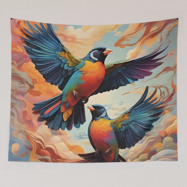 Item preview, Birds in the air full of color designed and sold by pixelartestudio.