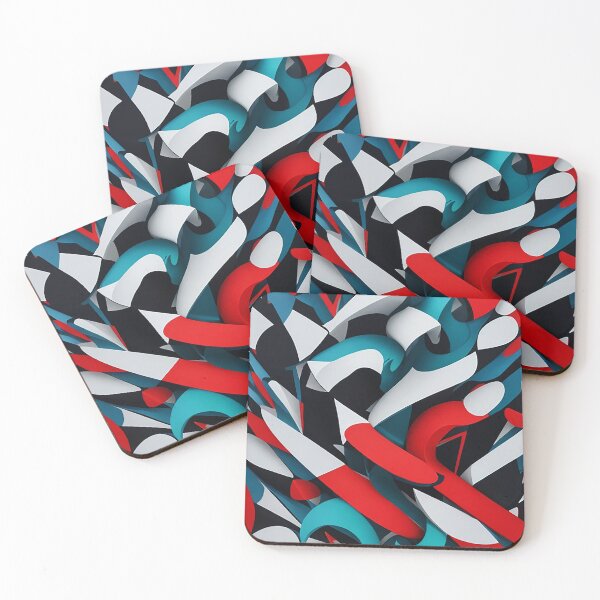 Item preview, 3d modern multicolor art painting with dissolved colors designed and sold by Carlos Gudino.