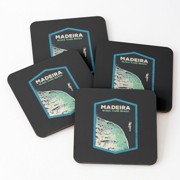 Item preview, Madeira's Black Sand Beach lady illustration, Portugal designed and sold by Lemomo-artworks.